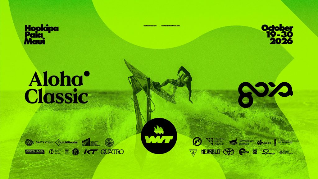 Green Aloha Classic 2026 poster, October 19–30 at Hookipa, Paia, Maui
